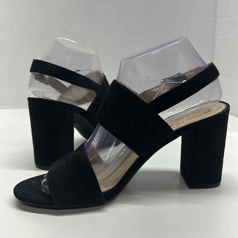 Circus NY Sam Edelman Olivia Sandals High Heeled Ankle Strap Shoes Black Size 8 - Picture 3 of 8